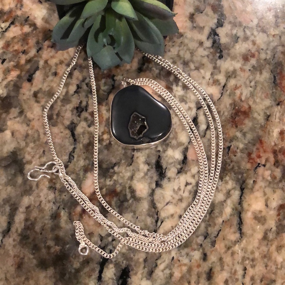 Black Quartz Necklace